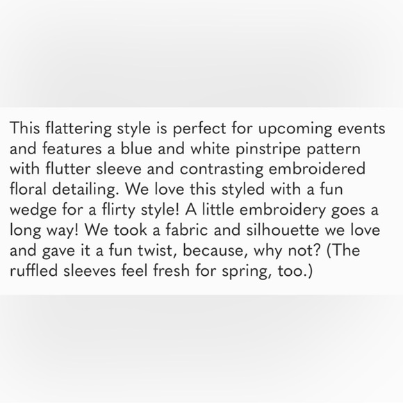 ❤️ Draper James Pinstripe Dress - Picture 10 of 10